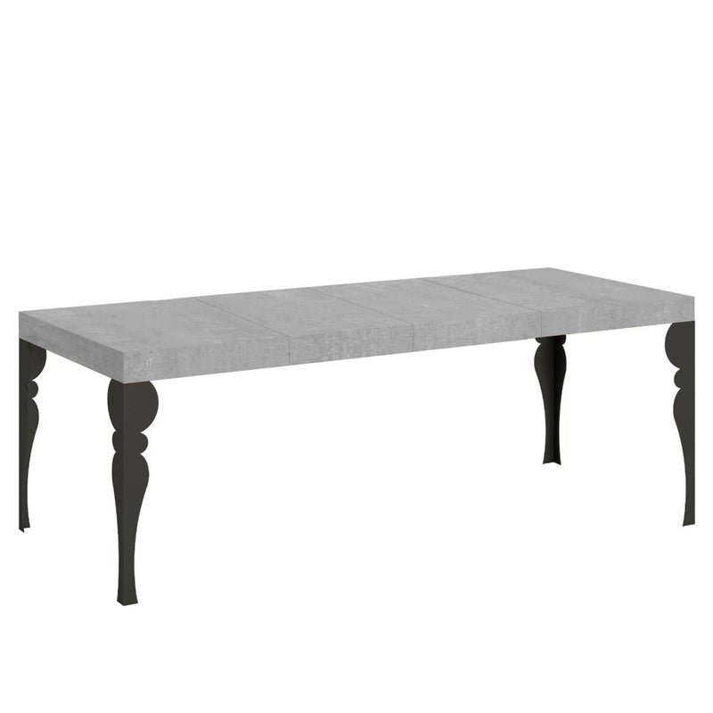 Stół rozkładany 90x180/284 cm Paxon Premium Cement rama antracyt