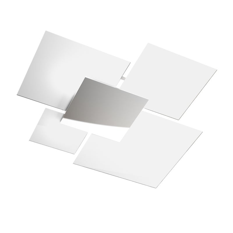 Nowoczesna lampa sufitowa 1088/90-BI Białe szkło 4xE27