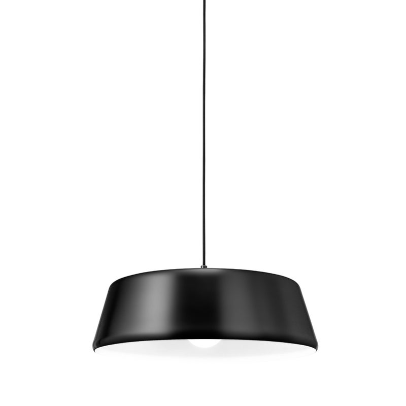 Blanca - Czarna lampa wisząca 1XE27 max 1X60W IP20 - Lampa sufitowa o nowoczesnym wzornictwie z aluminium - Gniazdo E27