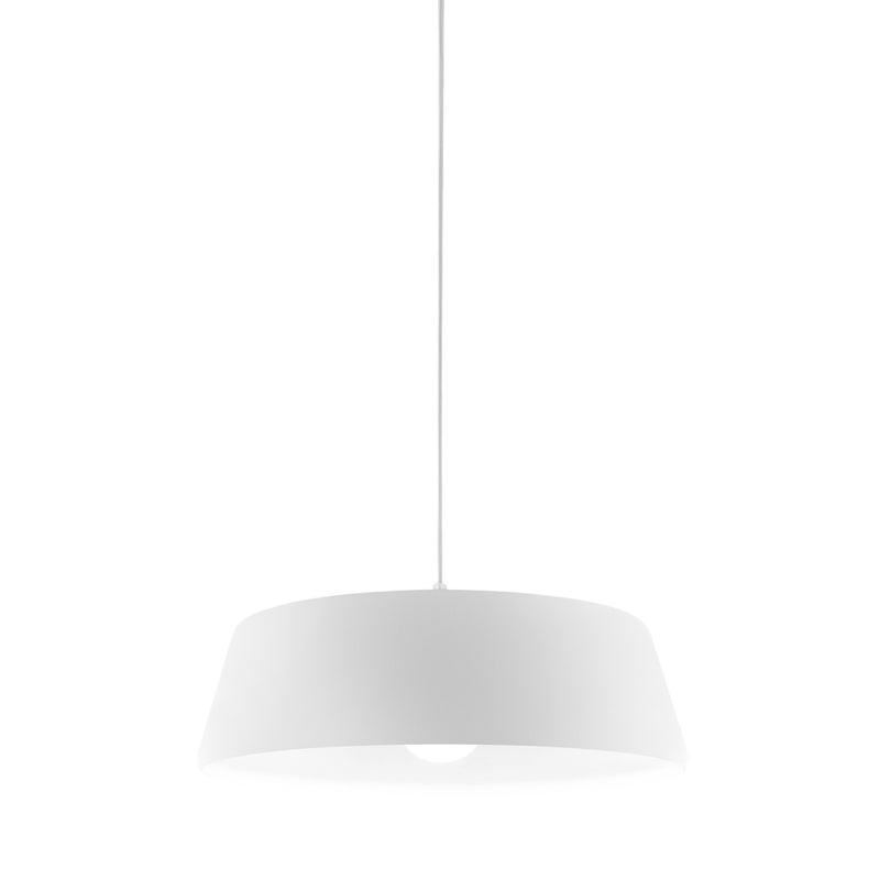 Blanca - Biała lampa wisząca 1XE27 max 1X60W IP20 - Lampa sufitowa o nowoczesnym wzornictwie z aluminium - Gniazdo E27