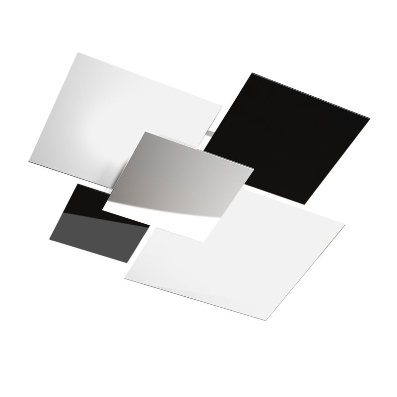 Nowoczesna lampa sufitowa 1088/90-NE Czarno-białe szkło 4xE27