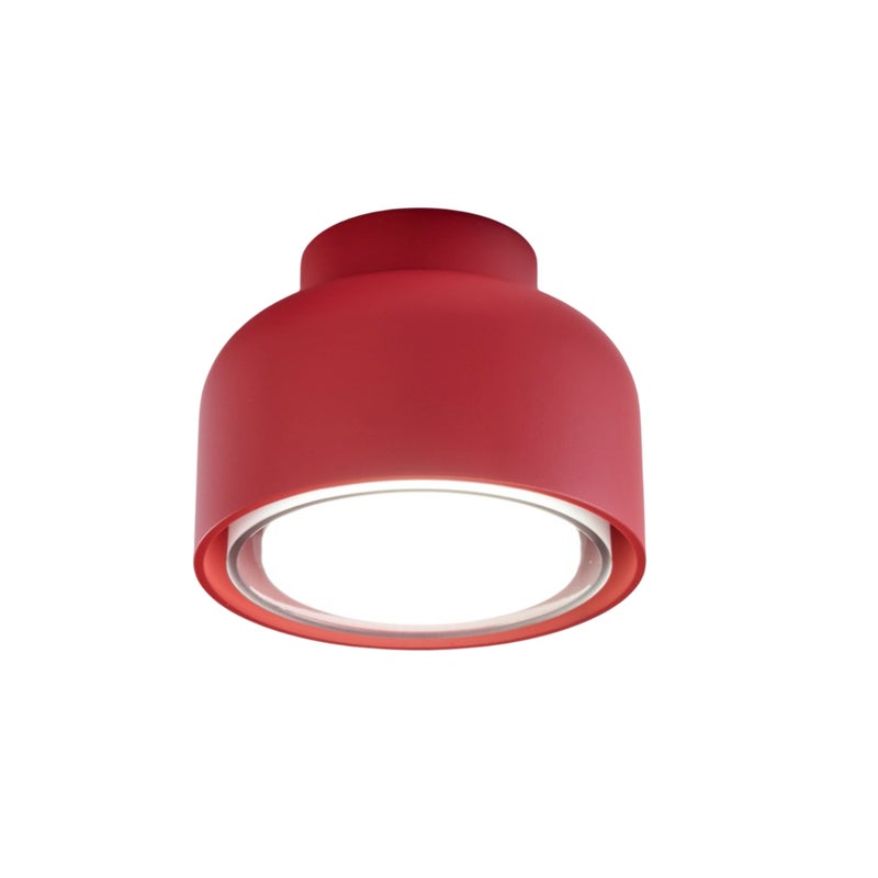 Nowoczesna lampa sufitowa BOTTONE w kolorze magenta aluminium 1xGX53