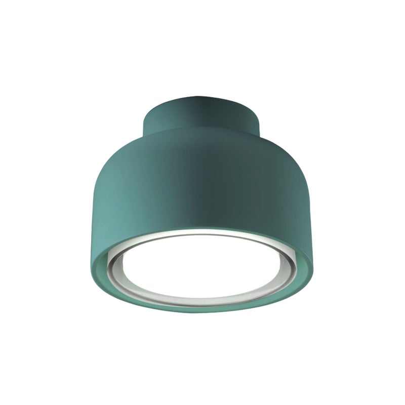 Nowoczesna lampa sufitowa BOTTONE z aluminium Petrolio 1xGX53