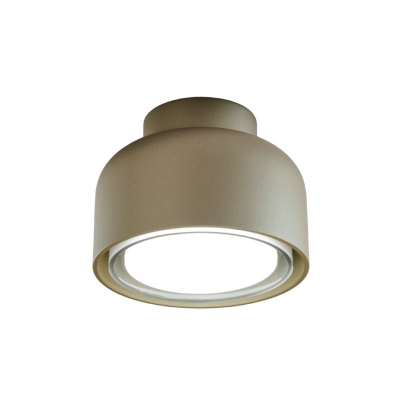 Nowoczesna lampa sufitowa BOTTONE w kolorze piaskowego aluminium 1xGX53