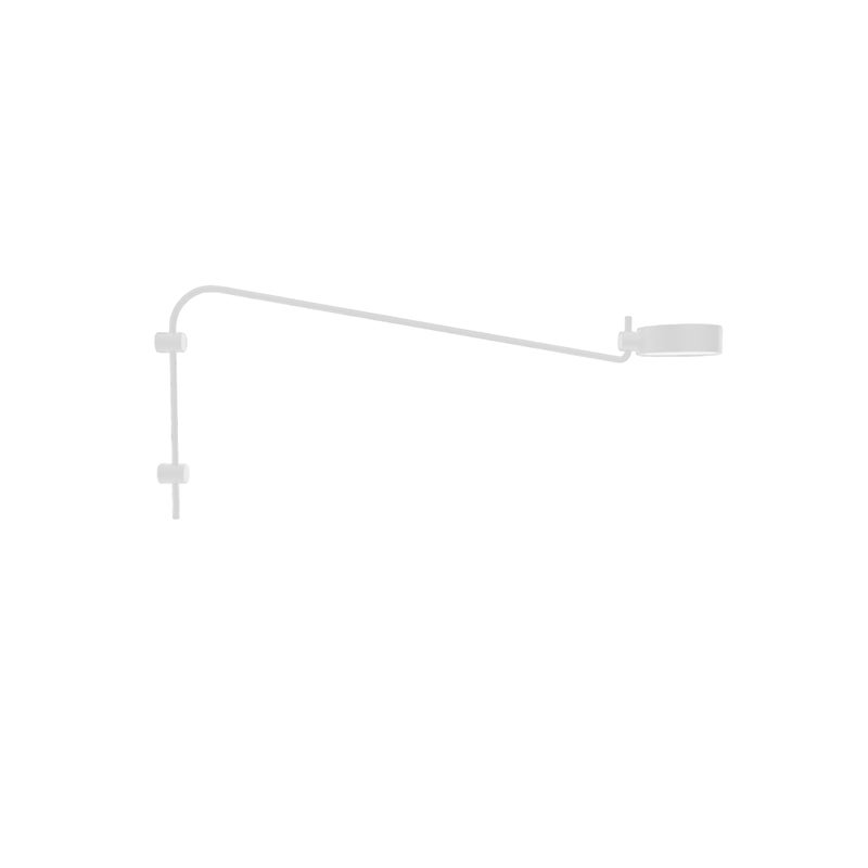 Kinkiet LED Zafferano SUPER O z ramieniem, biały, akumulatorowy i ściemnialny