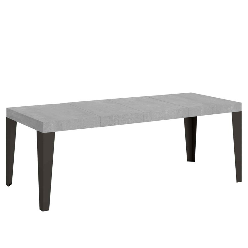 Stół rozkładany 200/460x90 cm Flame Premium nogi betonowe antracytowe