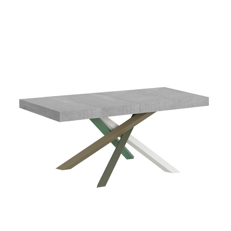 Stół rozkładany 140/400x90 cm Volantis Premium betonowe nogi wielokolorowe 4/A