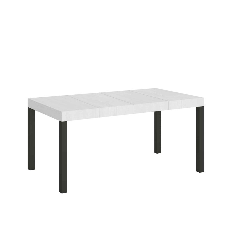 Stół rozkładany 130/390x90 cm Everyday Premium nogi biały jesion antracyt