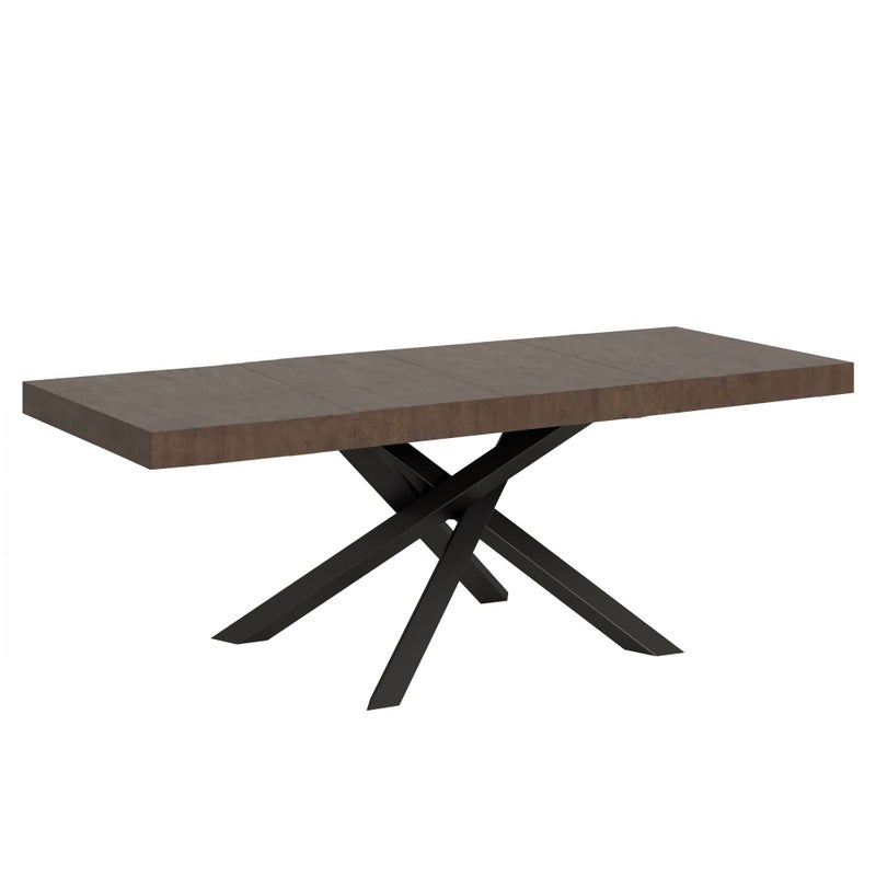 Stół rozkładany 160/420x90 cm Volantis Premium nogi orzech antracyt