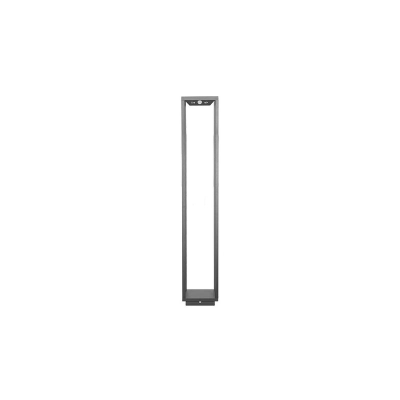 Ciemnoszara lampa solarna do domu, 100 cm, 2,2 W, zasilana bateryjnie, IP54, szafran