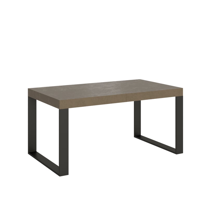 Stół rozkładany Tecno Premium 160/420x90 cm z nogami w kolorze gołębiej szarości i antracytu