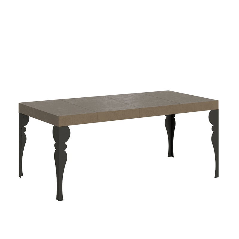 Stół rozkładany Paxon Premium 90/246x90 cm w kolorze gołębiej szarości z nogami w kolorze antracytowym