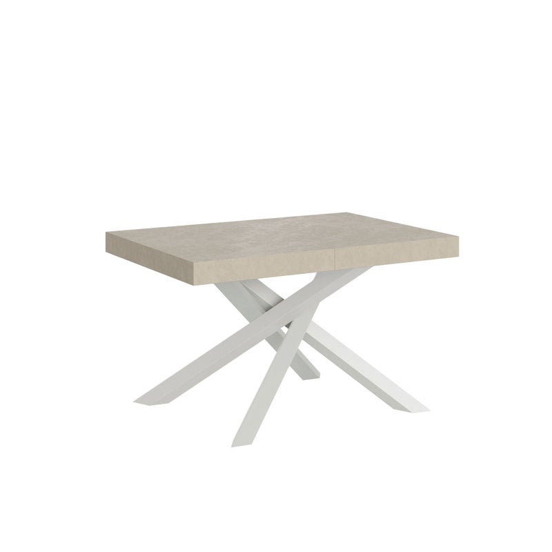 Stół rozkładany Volantis Cashmere 90x120/380 cm z białą ramą