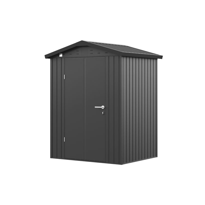 GFP Primeyard domek narzędziowy metalowy 150x120x205 cm domek ogrodowy antracyt