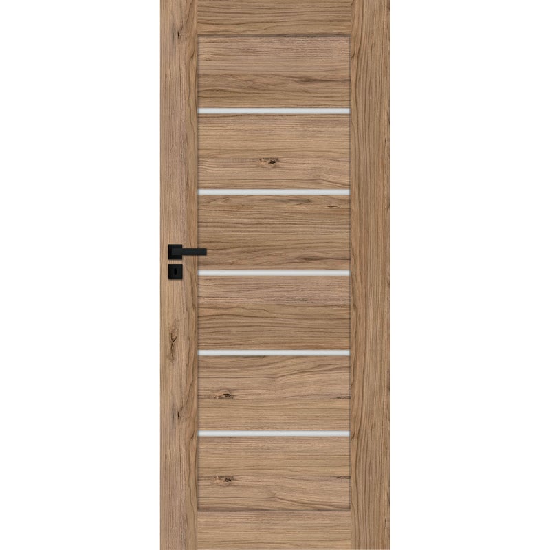Drzwi wewnętrzne bezprzylgowe 70 prawe pokojowe Vesu dąb jesienny