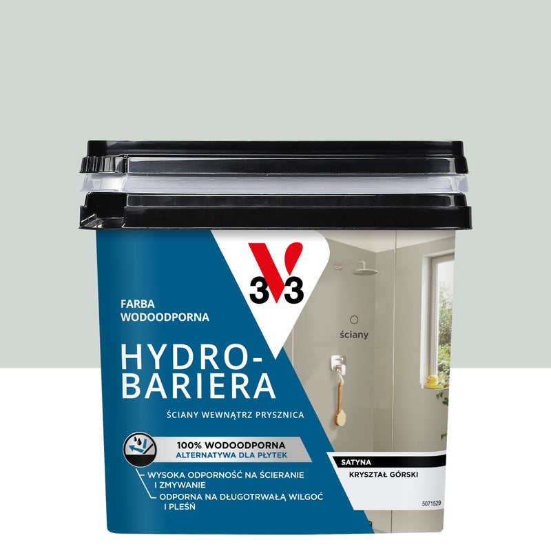 Farba wodoodporna Hydrobariera 0.75 l Kryształ górski Satynowy V33