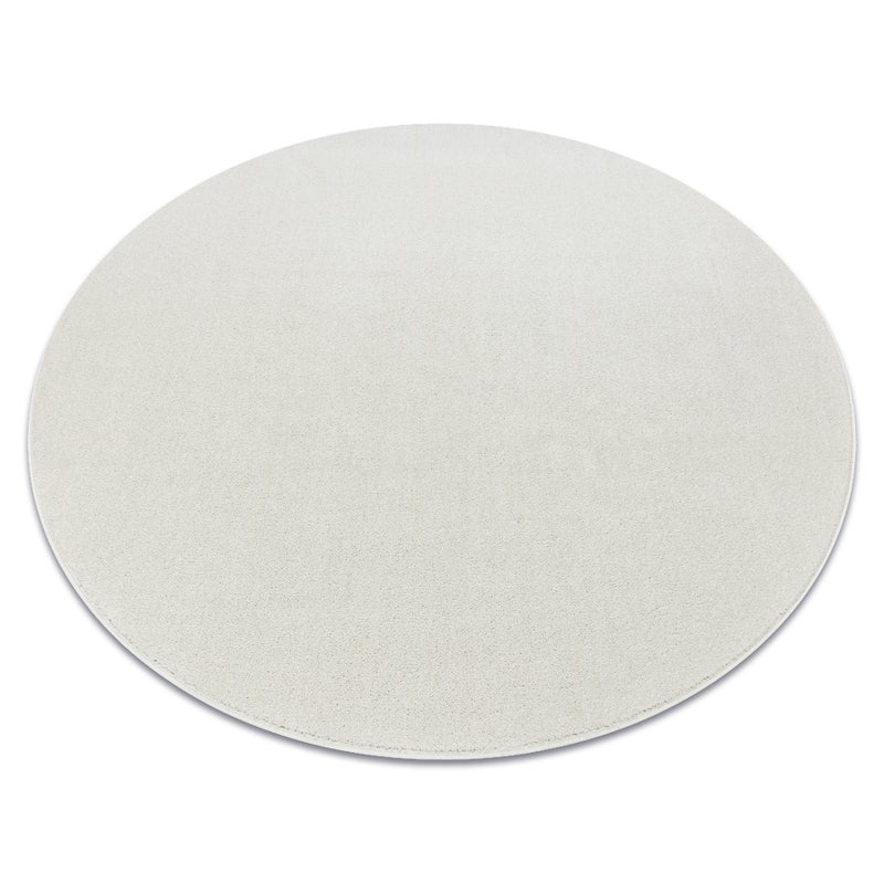 Dywan ETON PLUS koło krem jednolity, jednokolorowy, gładki koło 200 cm