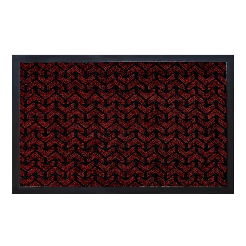 Wycieraczka antypoślizgowa DUNLOP 3353 czerwony - wewnętrzna, zewnętrzna na gumie 40x60 cm