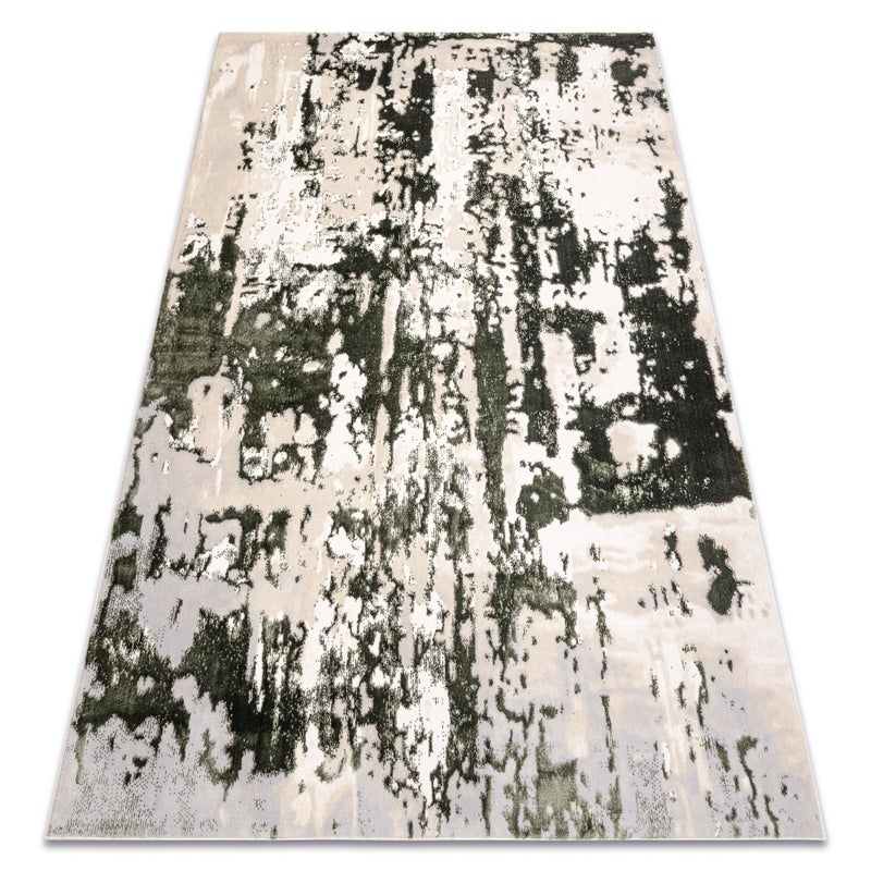 Dywan ALLURE 9428 Abstrakcja - Strukturalny, stylowy, glamour zielony / beż 160x220 cm