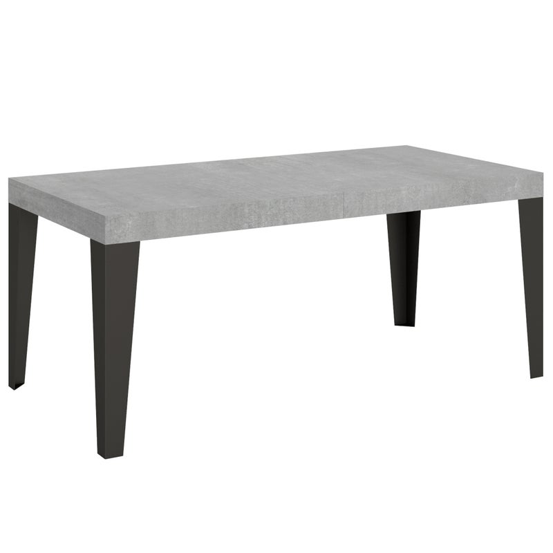 Stół rozkładany 90x180/284 cm Stelaż Flame Cement Antracyt
