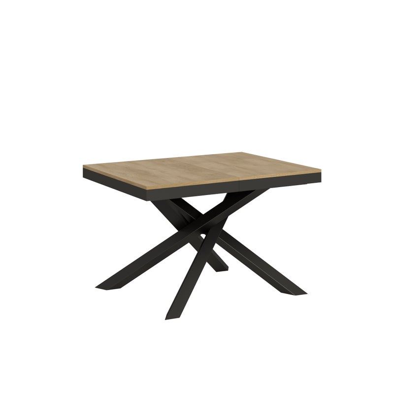 Stół rozkładany Volantis Evolution 90x120/224 cm, rama dąb naturalny antracyt