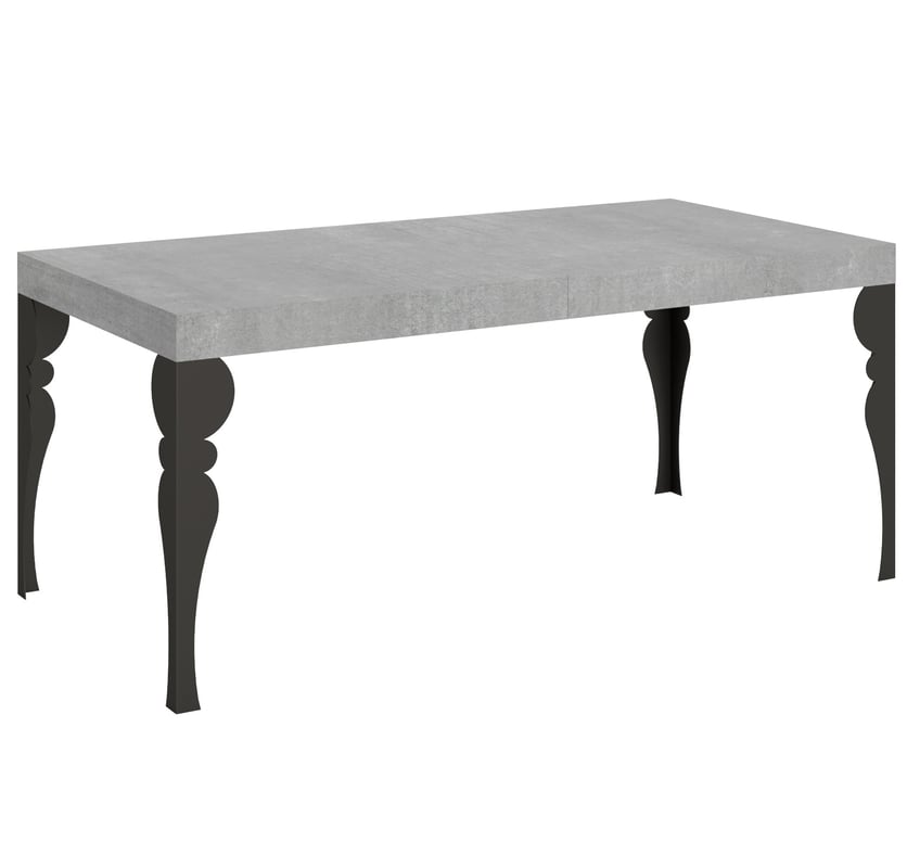 Stół rozkładany 90x180/440 cm Paxon Cement rama antracyt