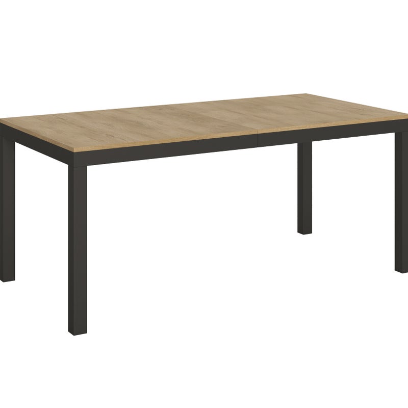 Stół rozkładany 90x180/440 cm Everyday Evolution Dąb Naturalny z ramą antracytową