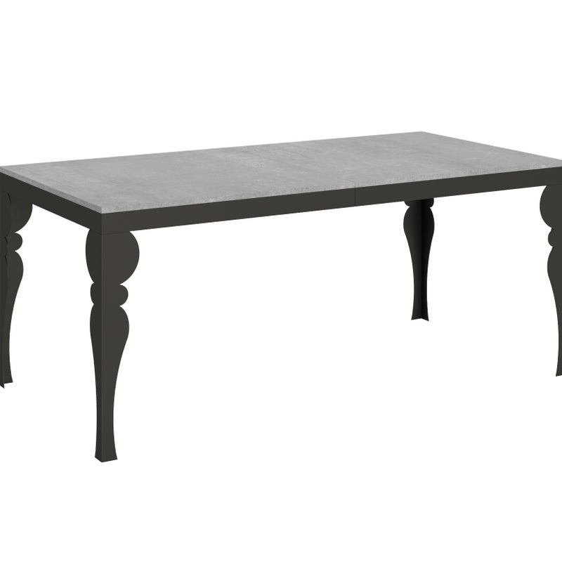 Stół rozkładany Paxon Evolution 90x180/284 cm, rama cementowa, antracyt