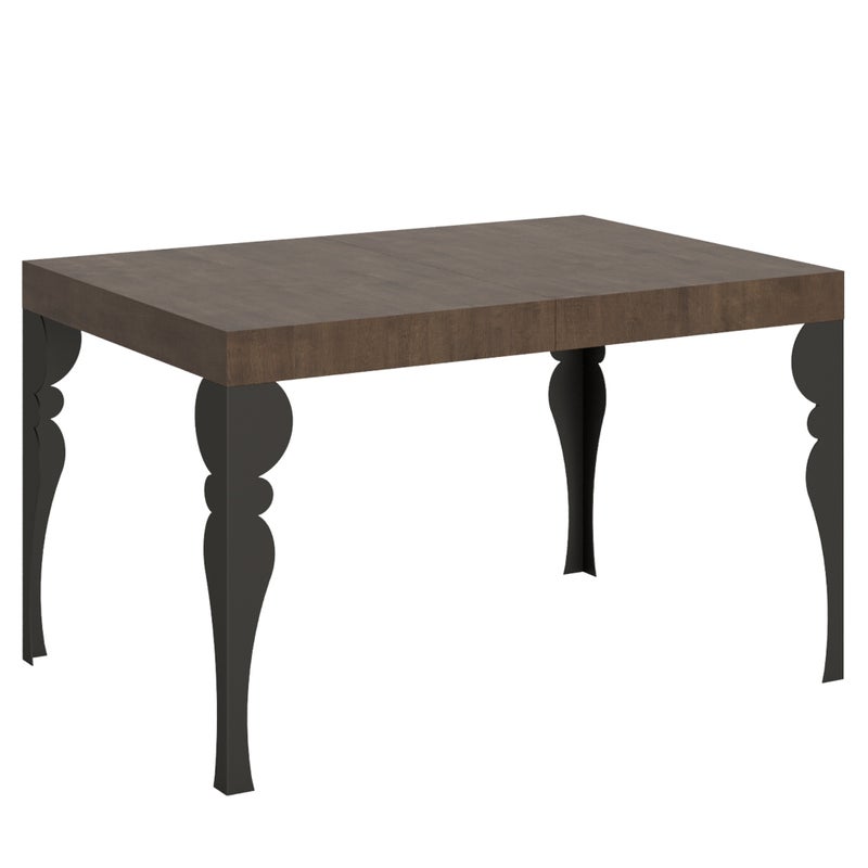 Stół rozkładany 90x130/234 cm Paxon orzech antracyt rama