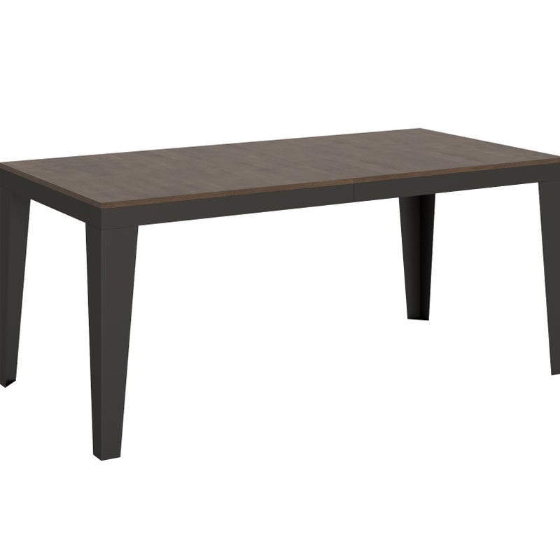 Stół rozkładany 90x180/284 cm Flame Evolution Orzech Antracyt rama