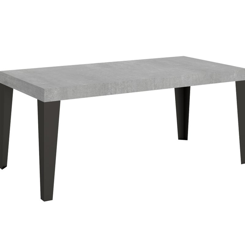 Stół rozkładany 90x180/440 cm Stelaż Flame Cement Antracyt