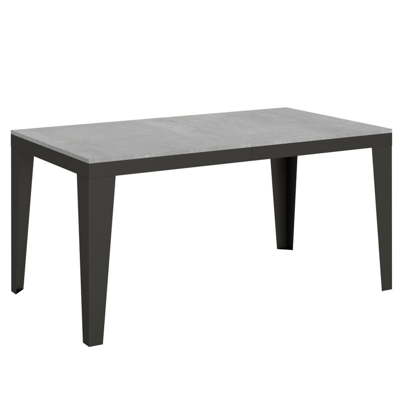 Stół rozkładany 90x160/420 cm Flame Evolution Cement rama Antracyt