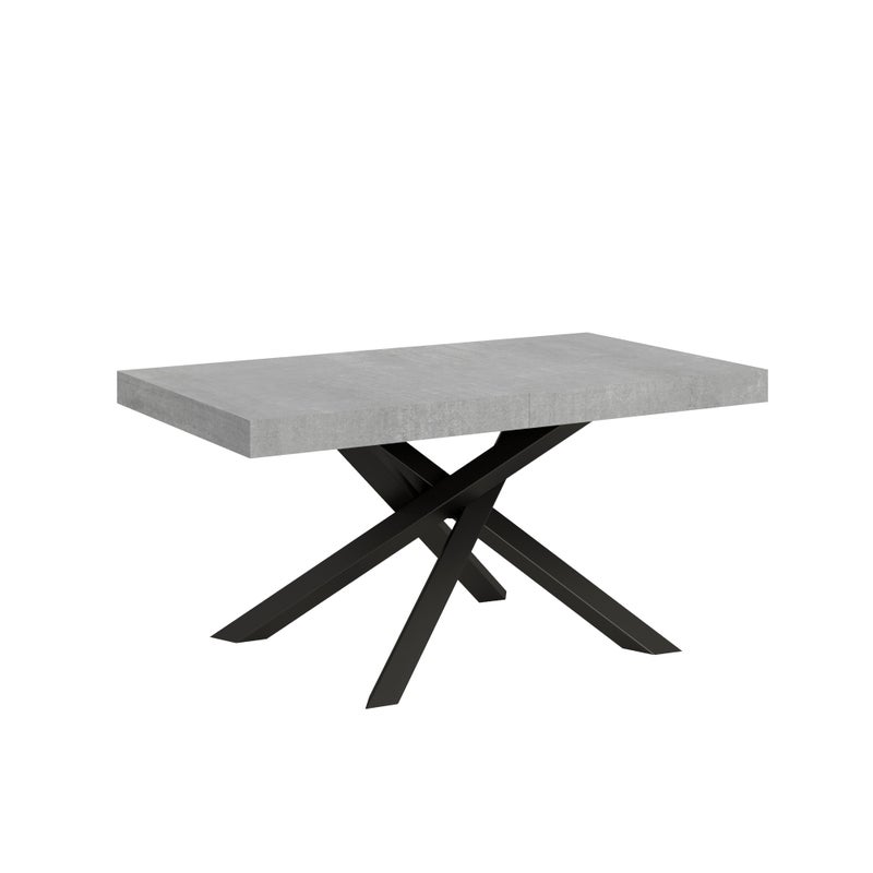 Stół rozkładany 90x160/420 cm Stelaż Volantis Cement Antracyt