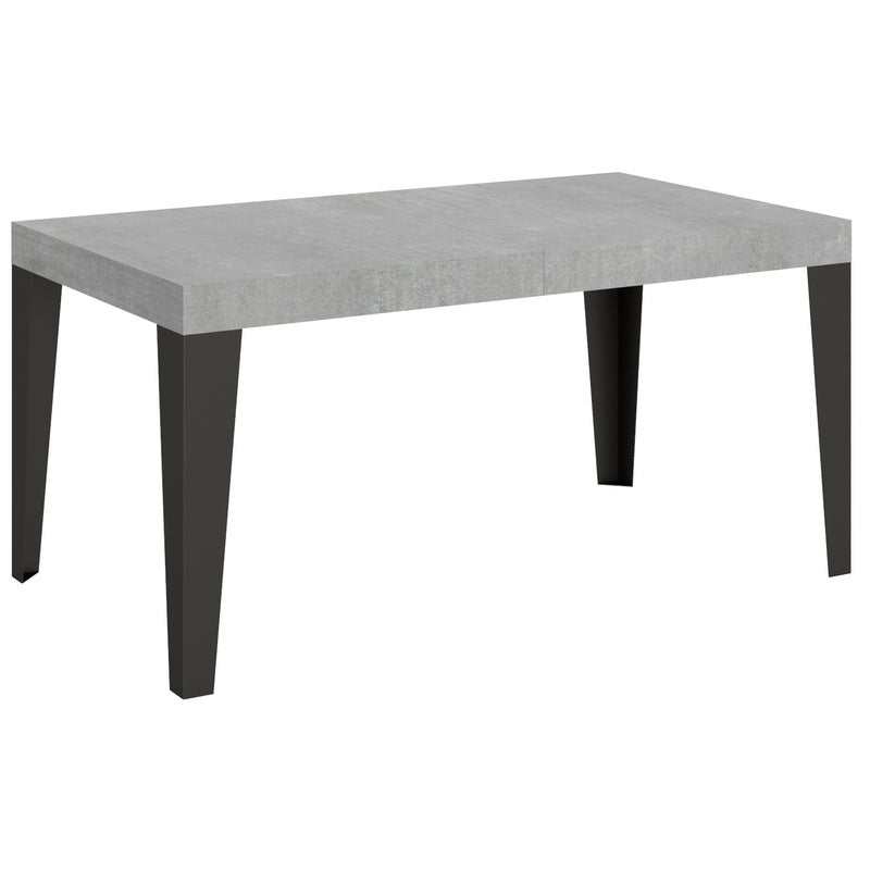 Stół rozkładany 90x160/420 cm Stelaż Flame Cement Antracyt