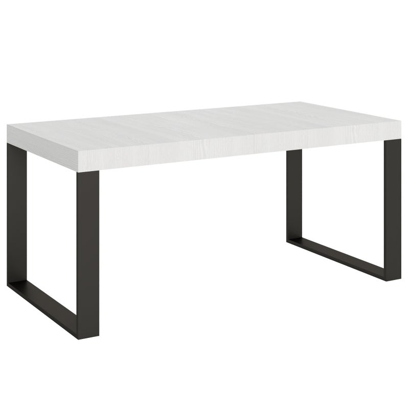 Stół rozkładany 90x180/440 cm Tecno Premium Biały Jesion Stelaż Antracyt