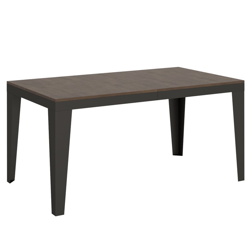 Stół rozkładany 90x160/420 cm Flame Evolution Orzech Antracyt rama