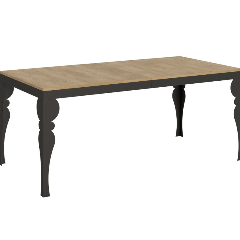 Stół rozkładany Paxon Evolution 90x180/284 cm, rama dąb naturalny antracyt