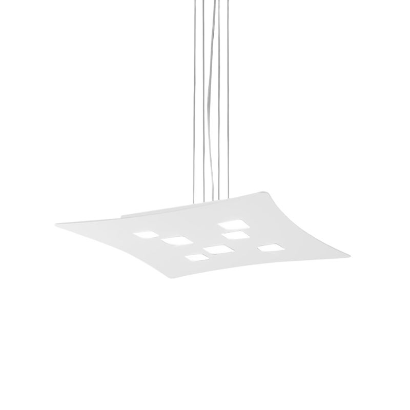 Lampa sufitowa Isotta GX53 biała, 10-punktowa, nowoczesny design, światło dwukierunkowe, 62x69 cm, IP20, żarówki niedołączone