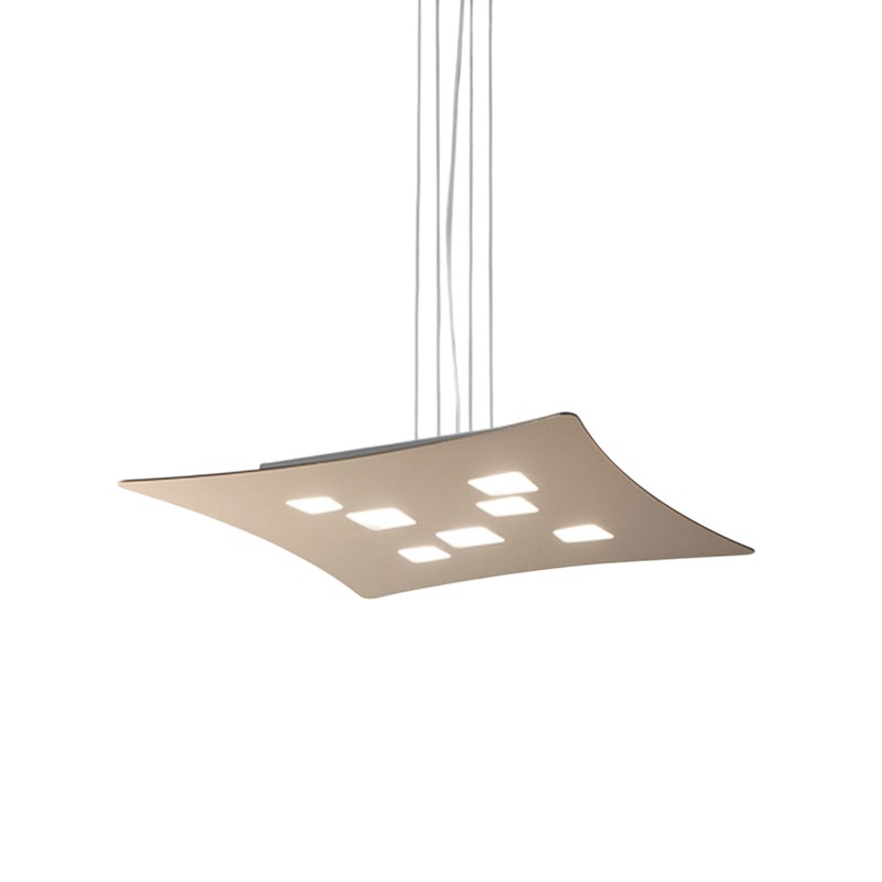 Lampa wisząca Isotta GX53 w kolorze gołębiej szarości, 10 punktów świetlnych, podwójna emisja światła, 62x69 cm, IP20, max 10x8 W, bez żarówek