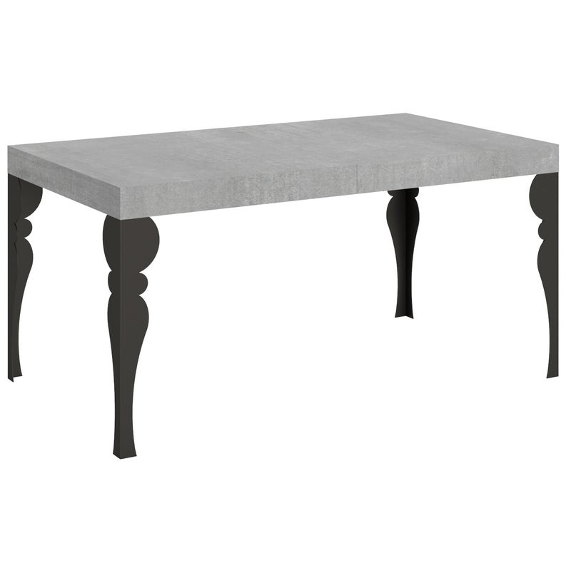Stół rozkładany 90x160/420 cm Paxon Cement rama antracyt