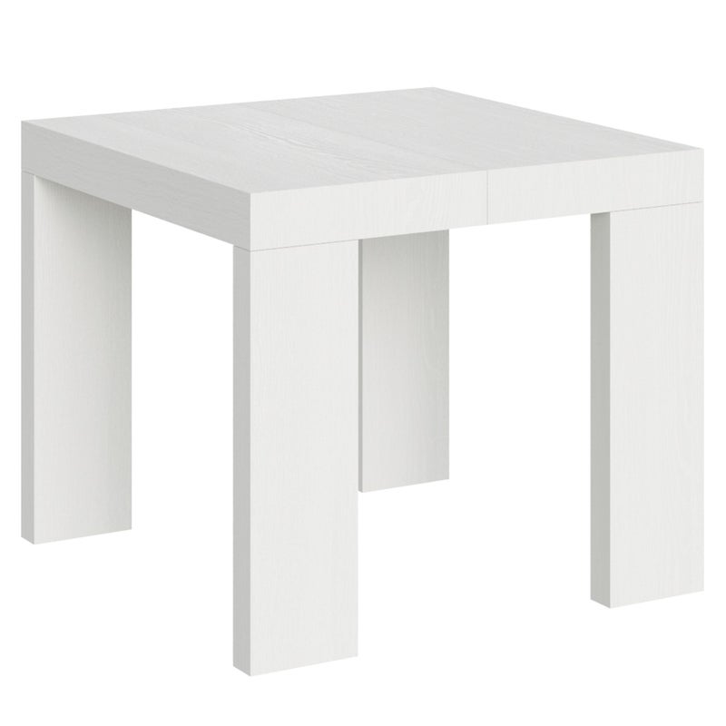 Stół rozkładany 90x90/246 cm Roxell Biały Jesion