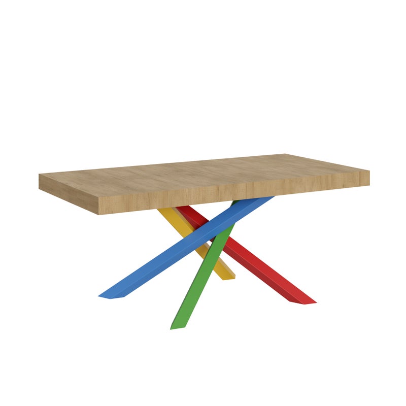 Stół rozkładany 90x180/284 cm Volantis rama dębowa naturalna 4/B