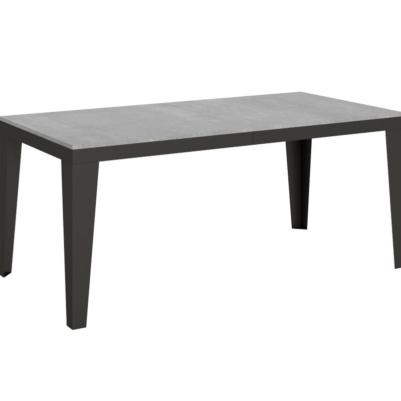 Stół rozkładany 90x180/284 cm Flame Evolution Cement rama Antracyt