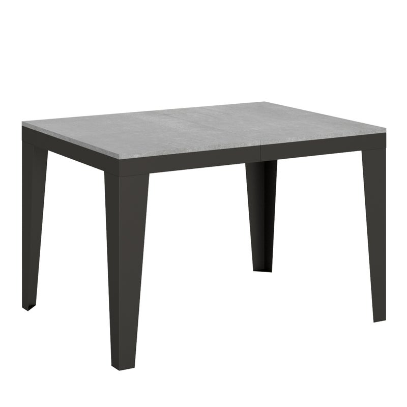 Stół rozkładany 90x120/224 cm Flame Evolution Cement rama Antracyt