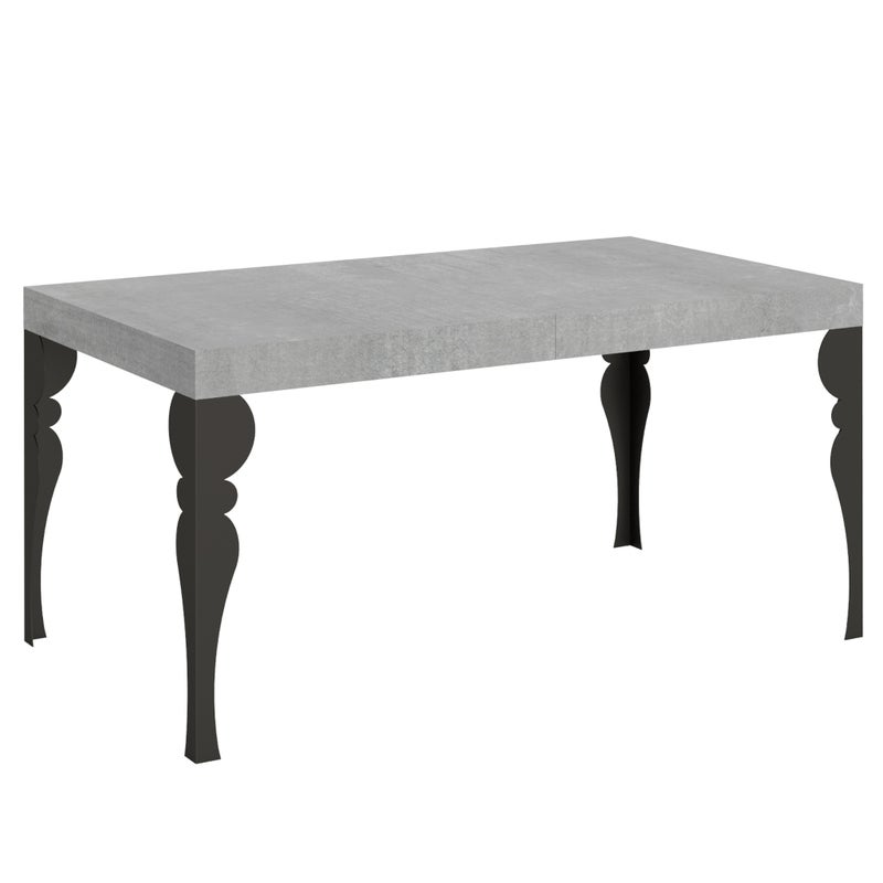Stół rozkładany Paxon 160/264x90 cm nogi betonowe antracytowe