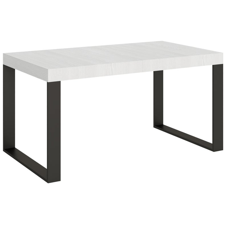 Stół rozkładany 90x160/264 cm Tecno Premium Biały Jesion Stelaż Antracyt