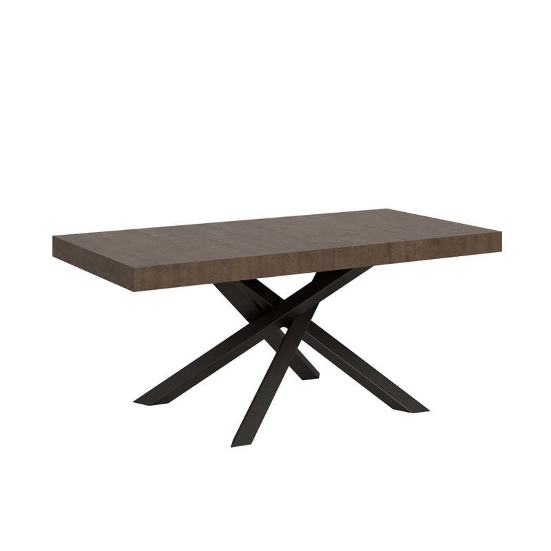 Stół rozkładany 90x180/440 cm Volantis Orzech Antracyt rama