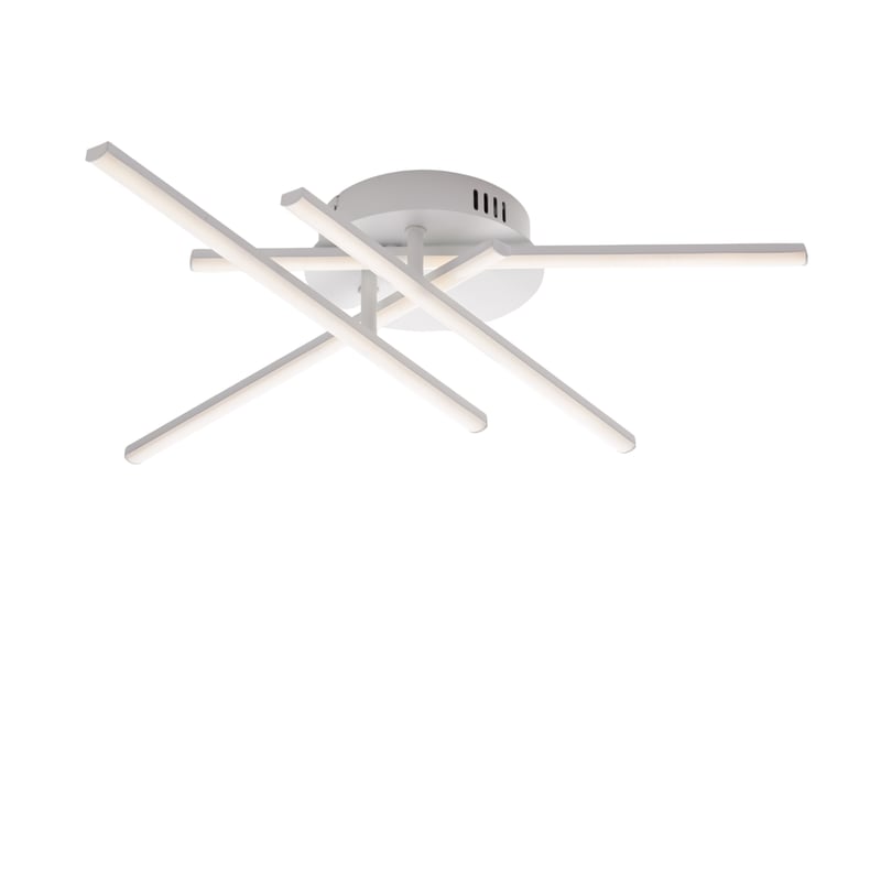 Lampa sufitowa Mikado z metalu i lakierowanego na biało aluminium ze zintegrowaną diodą LED .10 Ø65 BL276-PBC