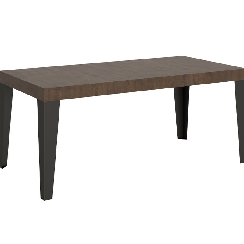 Stół rozkładany 90x180/440 cm Orzech Płomienny Stelaż Antracyt