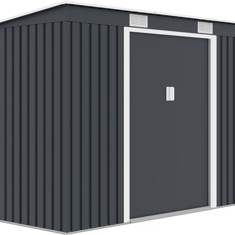 Metalowa szopa ogrodowa jednospadowa 